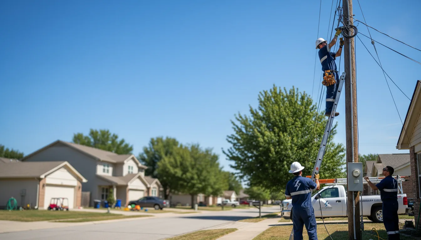 Residential electrician providing installation services in Old Monroe, MO